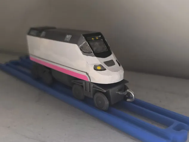 Tren de juguete RENFE 130 compatible con Brio/Ikea