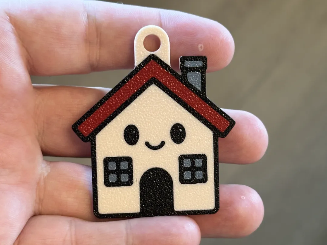 House keychain - Free 3D Print Model - MakerWorld