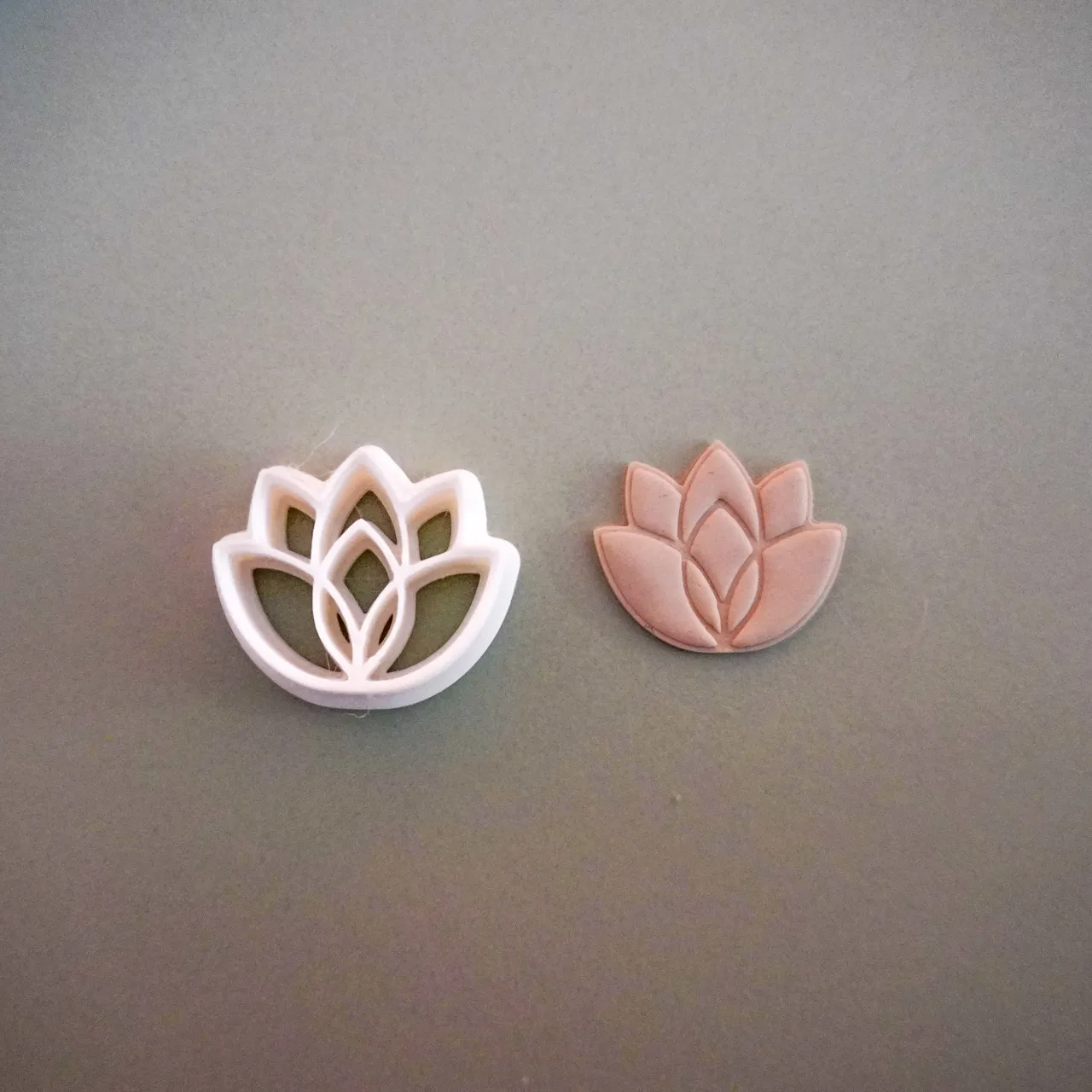 Lotus Flower Clay Cutter For Earrings Necklaces view 3