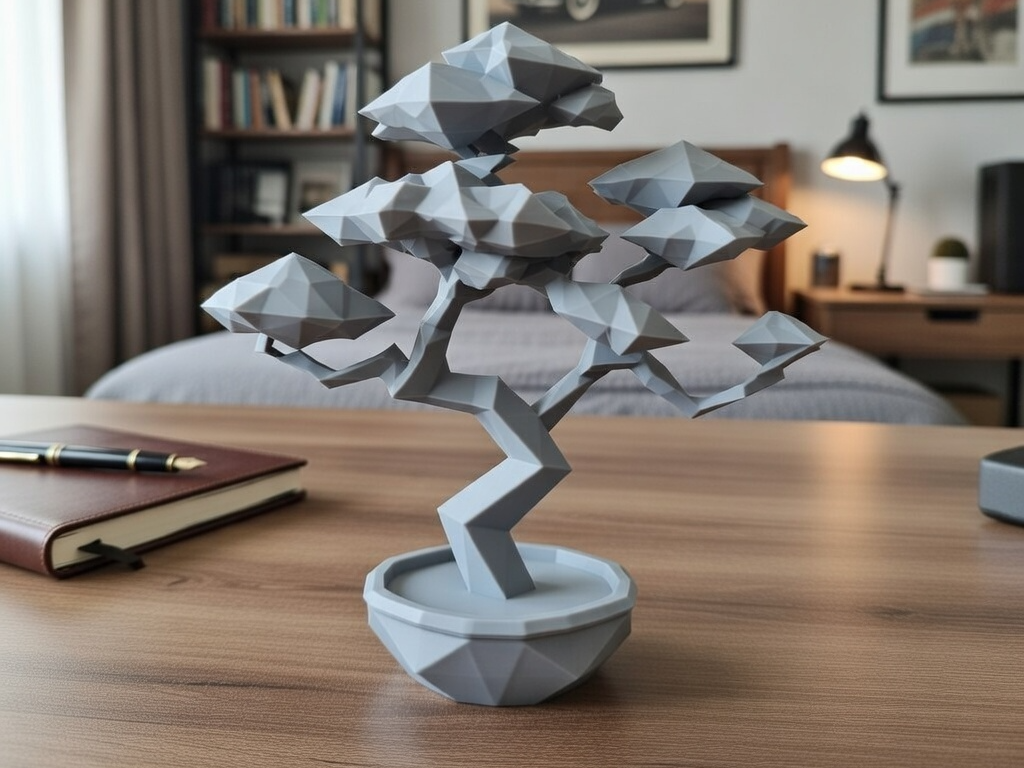 Low Poly Decorative Bonsai v3