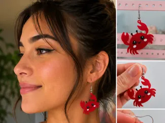 Crab earrings