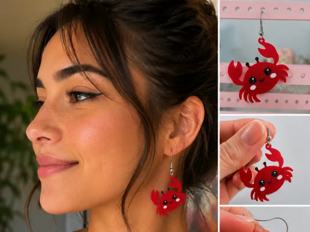 Crab earrings