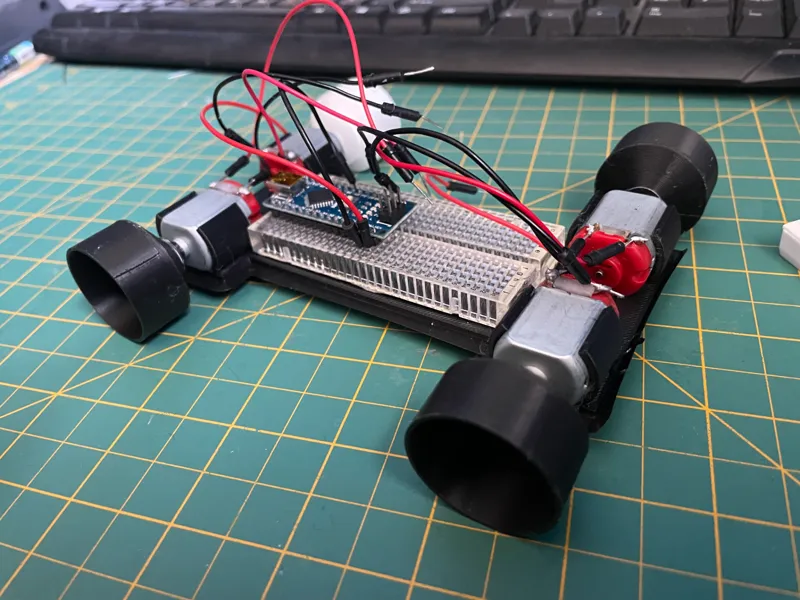 3D printed small car for 5v hobby motors
