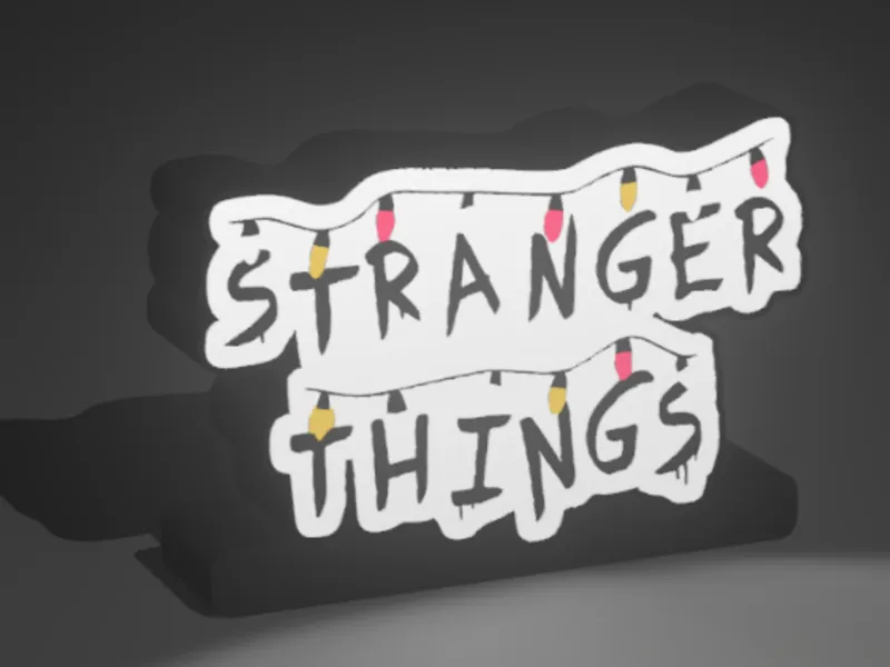 Stranger Things "Alphabet Wall" Lightbox