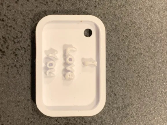 I Love You, keychain