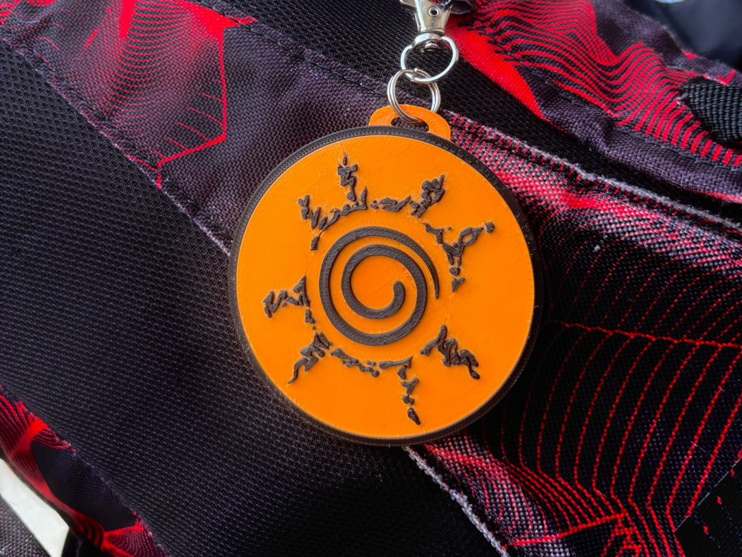Naruto Seal keychain facedown