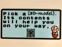 Promo Plate (Blank, QR Code to be Added)
