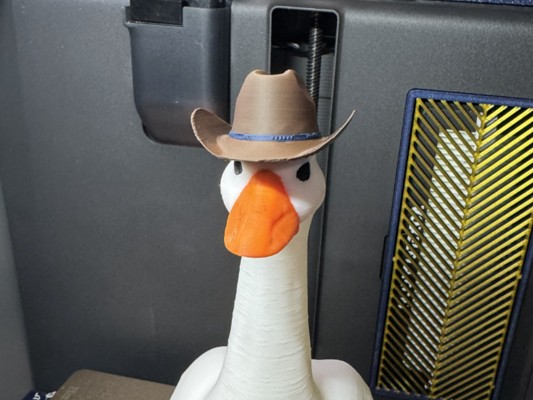 Cowboy hat for desk goose - 1
