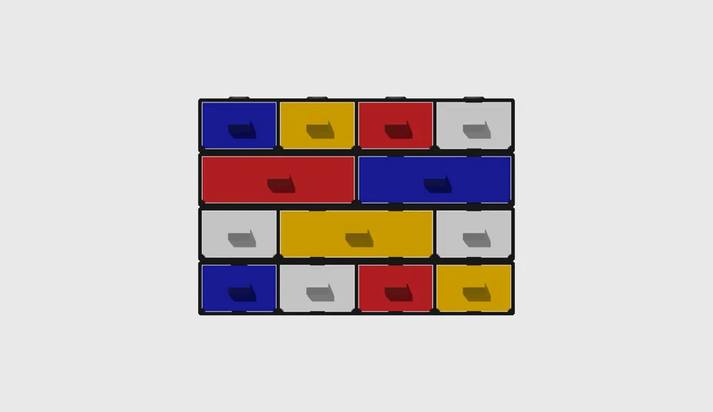 Desktop Organizer - Brick-style Stackable Drawer with Stop by CoStark ...