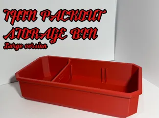 Thin Milwaukee Packout Storage Bin (Large version)