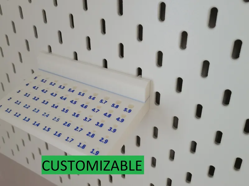 Bohrer Halterung für IKEA Skadis parametrisch