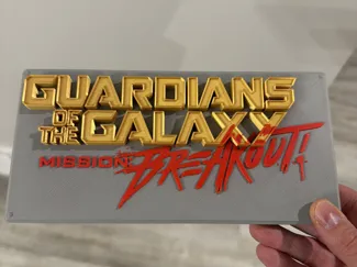Guardians of the Galaxy Disneyland Ride Sign