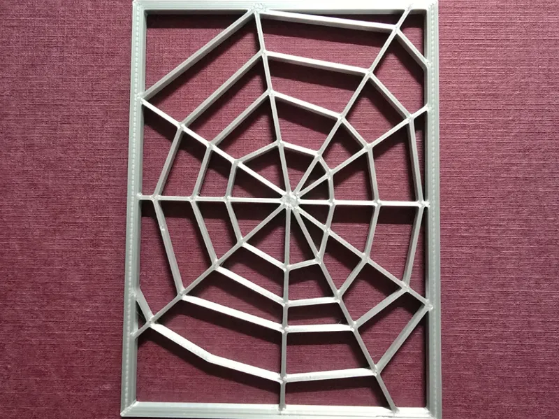 Spiderweb stained glass window for dollhouse