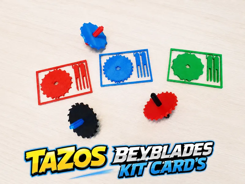 Beyblade Kit Cards - Tazos Inspired Retro Spinner