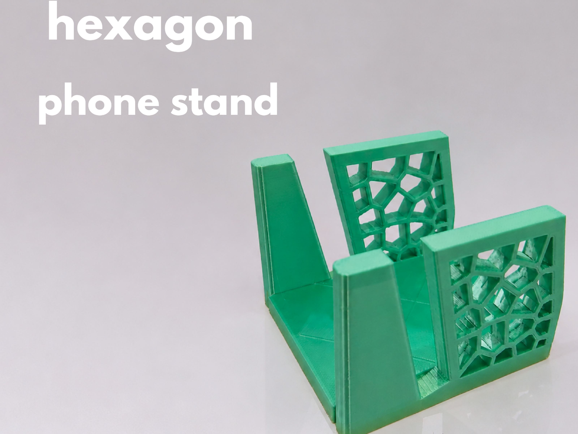 Hexagon phone stand