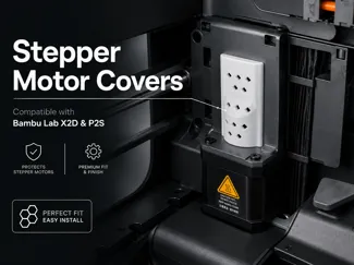 Stepper Motor Dust Covers for X2D / P2S