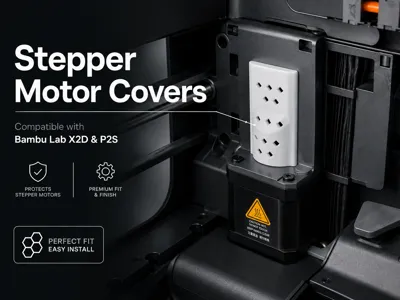 Stepper Motor Dust Covers for X2D / P2S