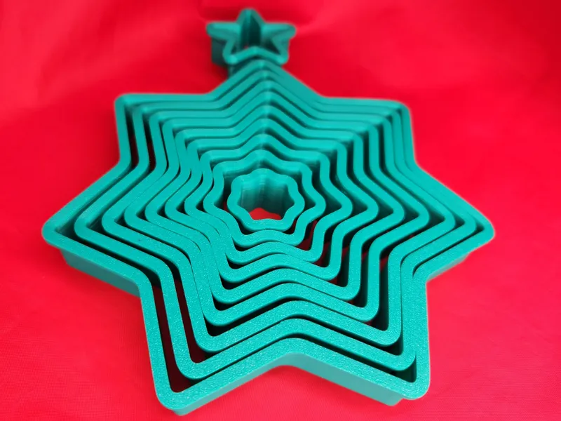 Stacked Christmas Tree Cookie Cutter Set