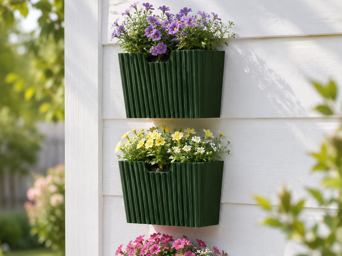 Wall Mounted Flower Planter Set – 6 Sizes 