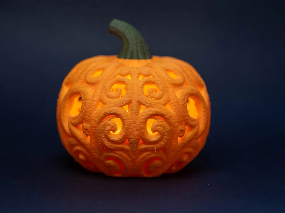 halloween pumpkin lantern tealight - Free 3D Print Model - MakerWorld