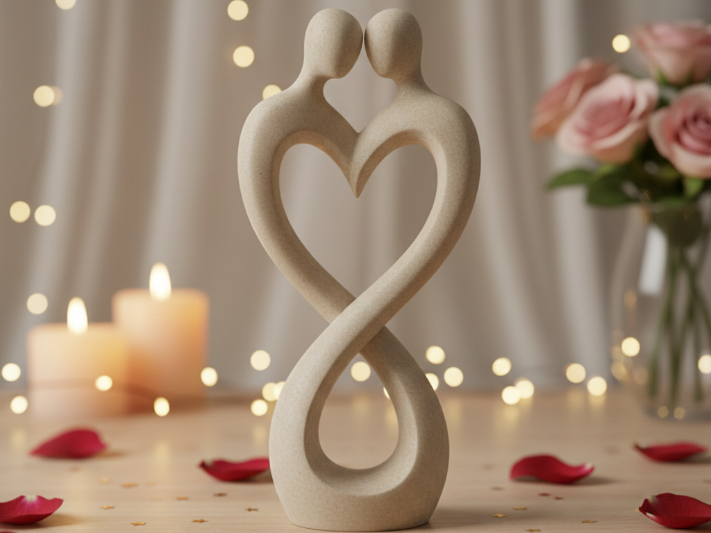 Infinite Love & Unity Sculpture - Minimalist Decor