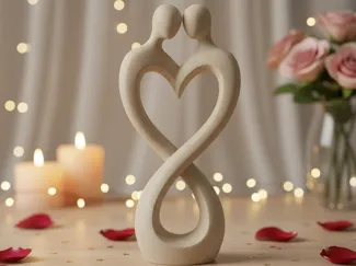 Infinite Love & Unity Sculpture - Minimalist Decor