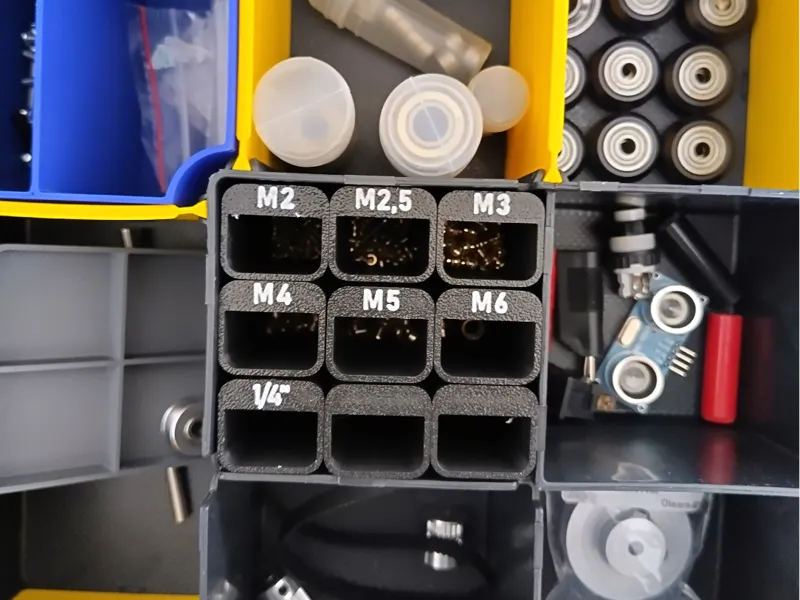Stanley tool-organizer heatset insert