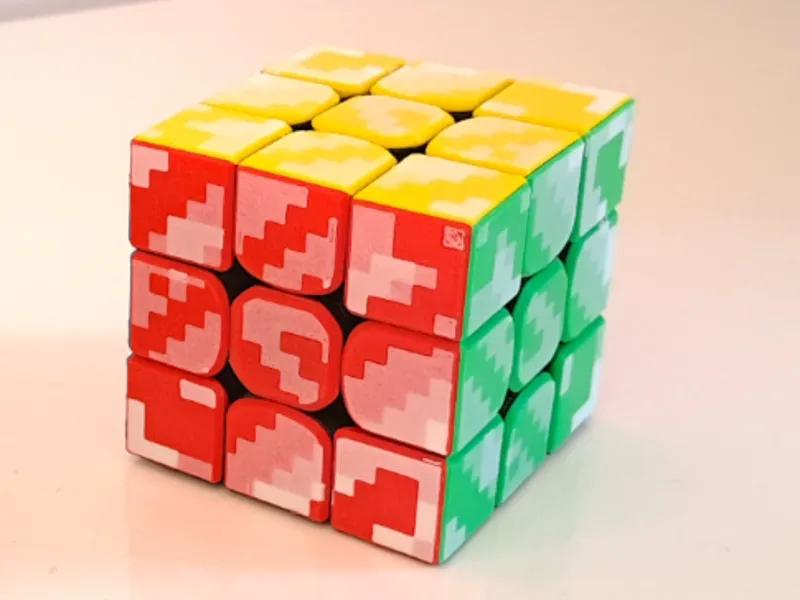Speedcube minecraft inspired theme sides 