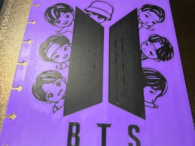 BTS Notebook Mushroom Tabs A5