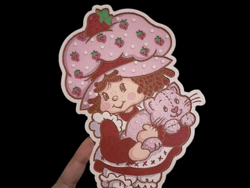 1980's Strawberry Shortcake Hueforge 156x250mm