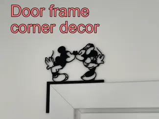 Door corner decor - Mickey & Minnie