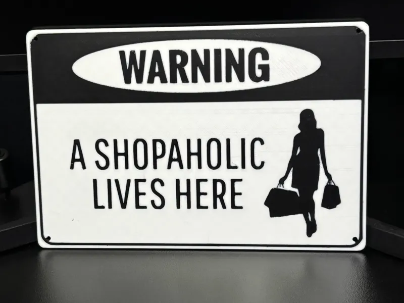 Shopaholic Lives Here - Wall Art