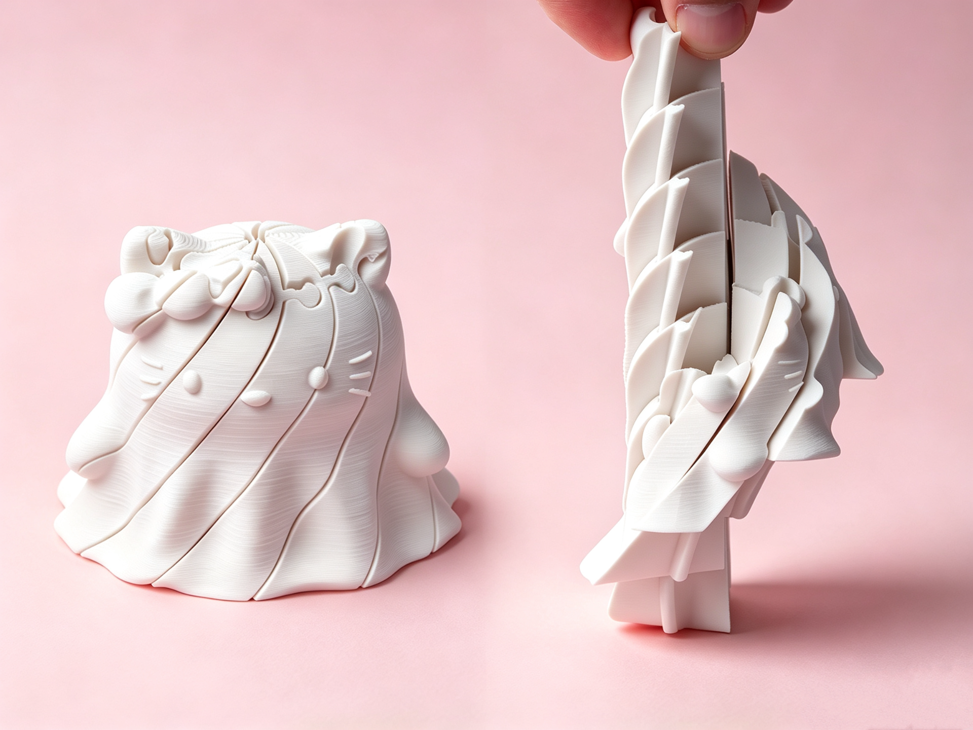 伸缩滑溜hello Kitty小幽灵解压玩具 - 1