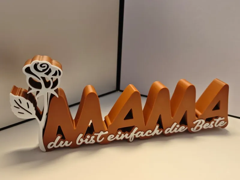 MAMA - du bist einfach die Beste mit Rose