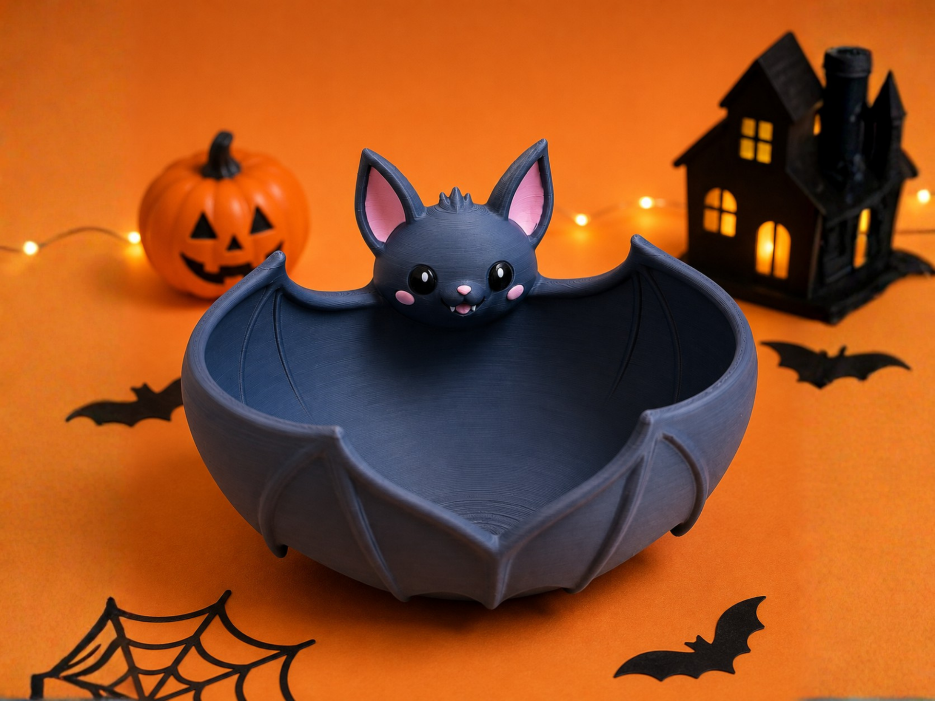 Cute Bat Bowl – Spooky Trinket & Candy Dish - 1
