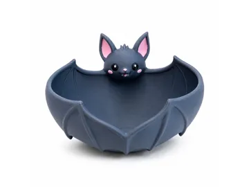 Modelo para impresión 3D: Cute Bat Bowl – Spooky Trinket & Candy Dish — vista de referencia 3