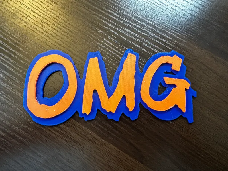 New York Mets "OMG" Miniature Sign Logo