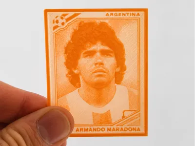 3D Figurine of Diego Maradona (Panini 1986 Album)