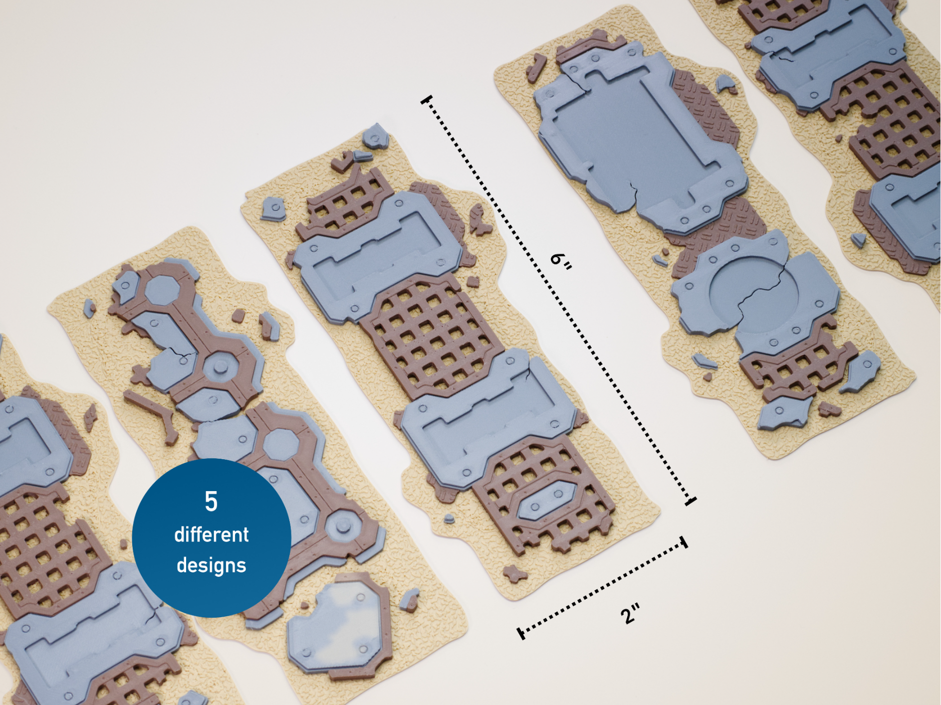 40K 11th Edition Footprint - Short Line (6" x 2")