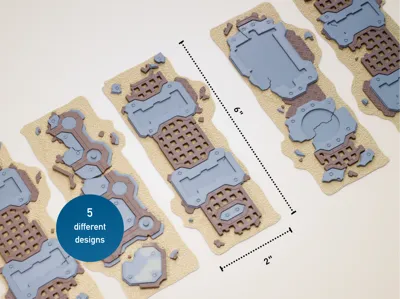 40K 11th Edition Footprint - Short Line (6" x 2")