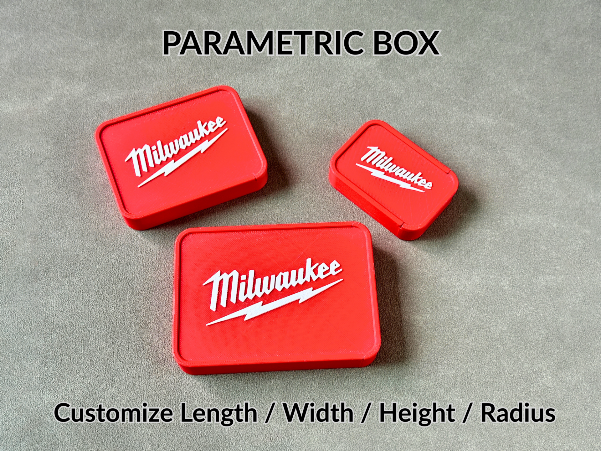 Parametric Milwaukee Box Series – Custom Size