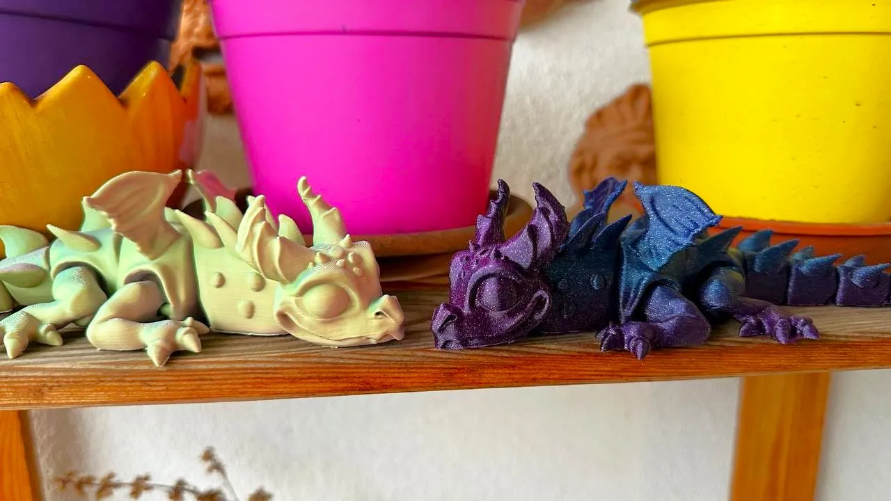 Articulated Cute Dragon view 3