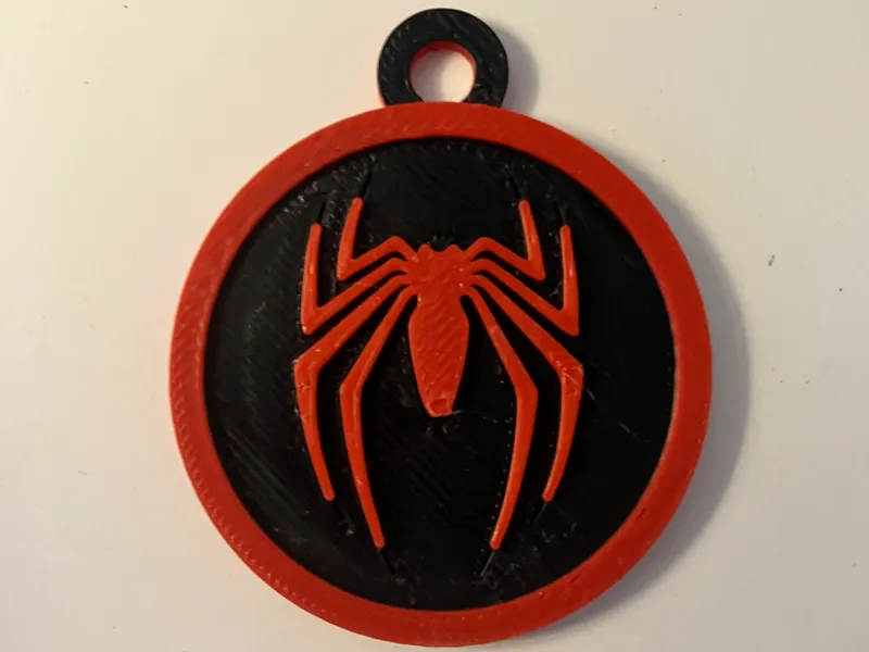 Spiderman Logo Keychain/Ornament  