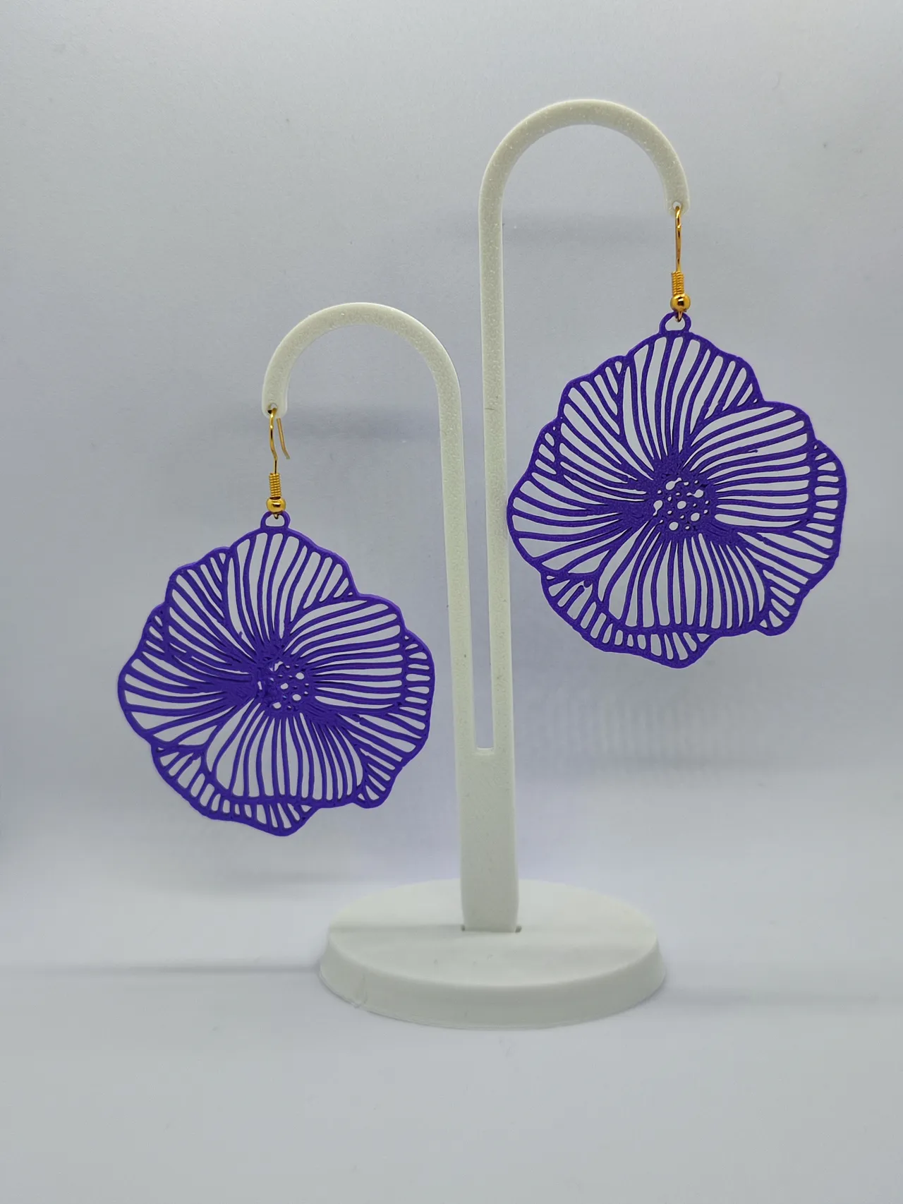 Pendientes flor view 2