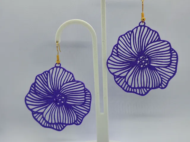 Pendientes flor