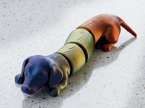 Flexi - Weiner | Articulated Dachshund Fidget Toy