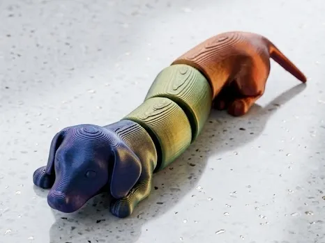 Flexi - 6 legged Articulated Dachshund Fidget Toy