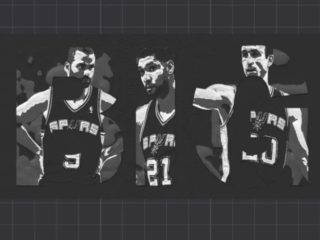 Lienzo Hueforge NBA Dream Team Spurs BIG 3