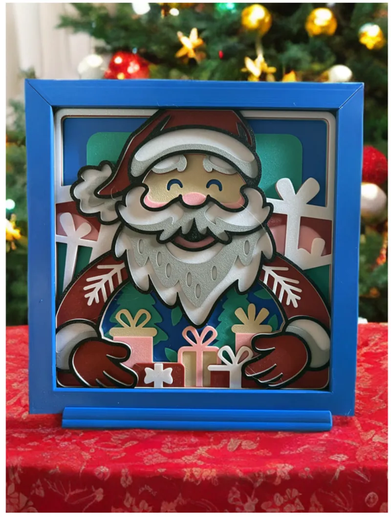 Santa Shadow Box Multilayer NO AMS Holiday Print