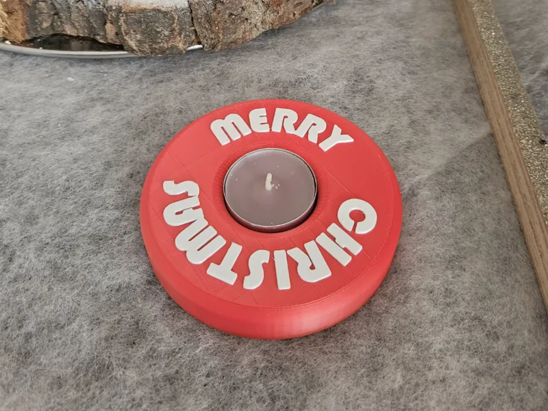 Merry Christmas Teelichthalter Tealight Candle